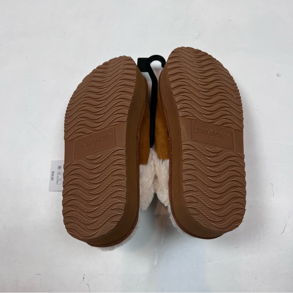 NWT Joyspun Women's Faux Suede Platform Clog Slippers Sz 8 - Picture 6 of 16